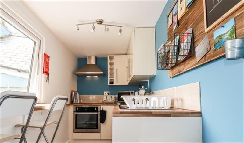 This is the kitchen at Clock Tower View, Looe