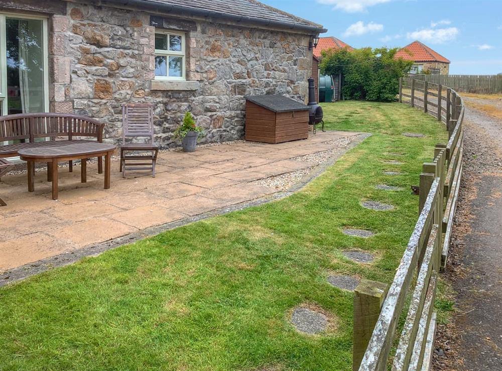 Outdoor area at Cloggy Nook in Chathill, Northumberland