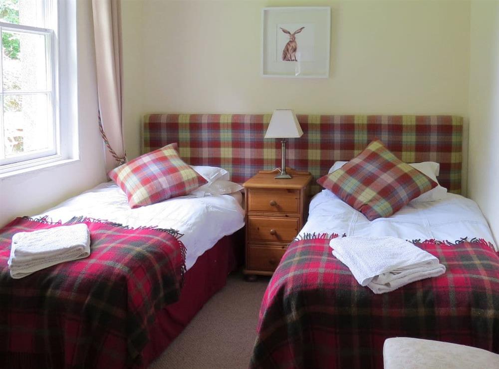 Twin bedroom at Cloud Cottage in Duns, Berwickshire