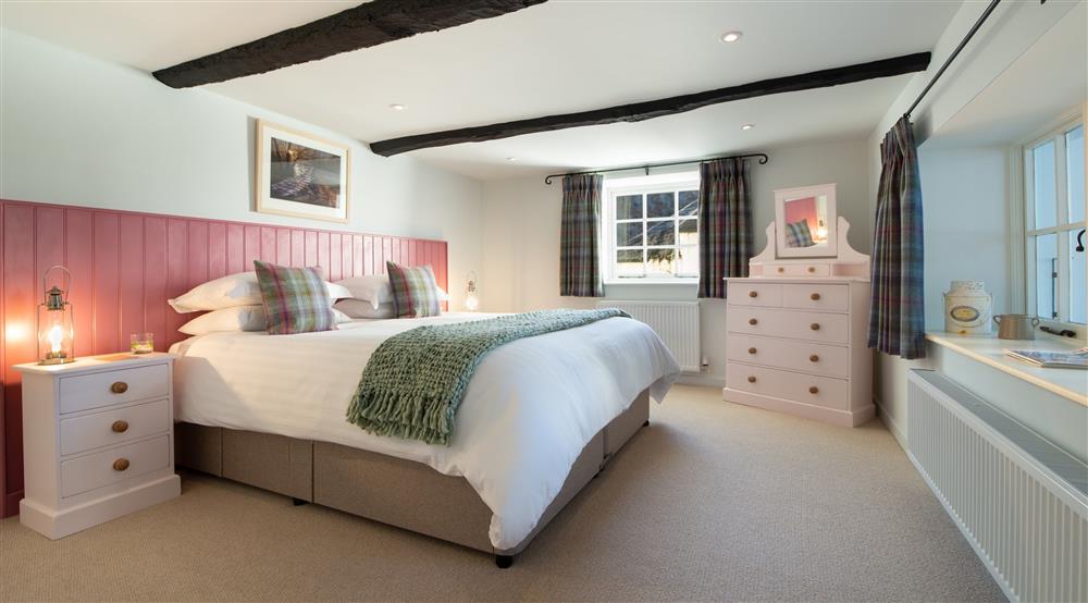 One of the double bedrooms at Cloud Farmhouse in Lynton, Devon