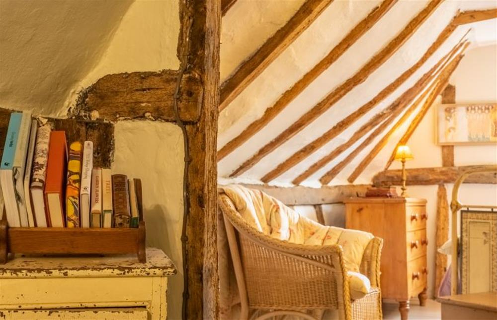 Master bedroom reading nook at Cloudberry Cottage, Coddenham