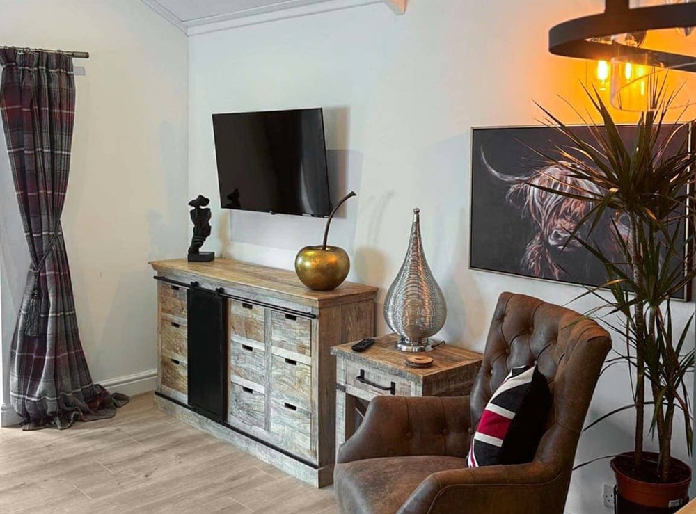 Living area at Clouds Hill Lodge in Newton Abbot, Devon