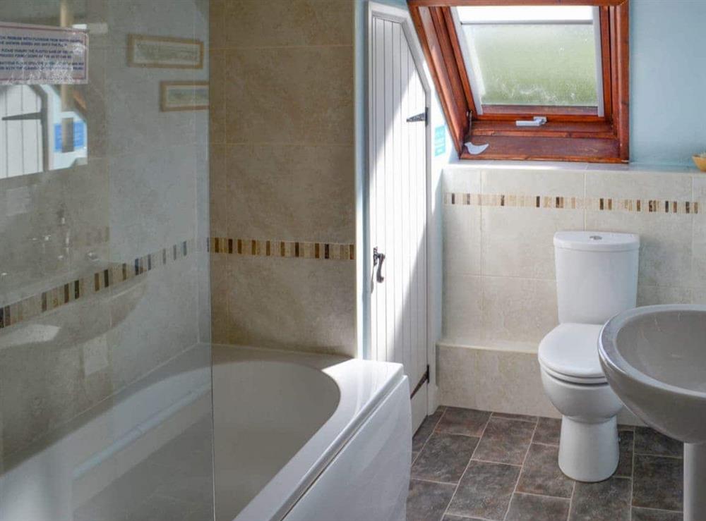 Bathroom at Clouseau Cottage in Lyme Regis, Dorset., Great Britain
