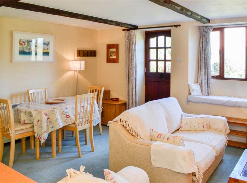 Living area at Clouseau Cottage in Lyme Regis, Dorset., Great Britain