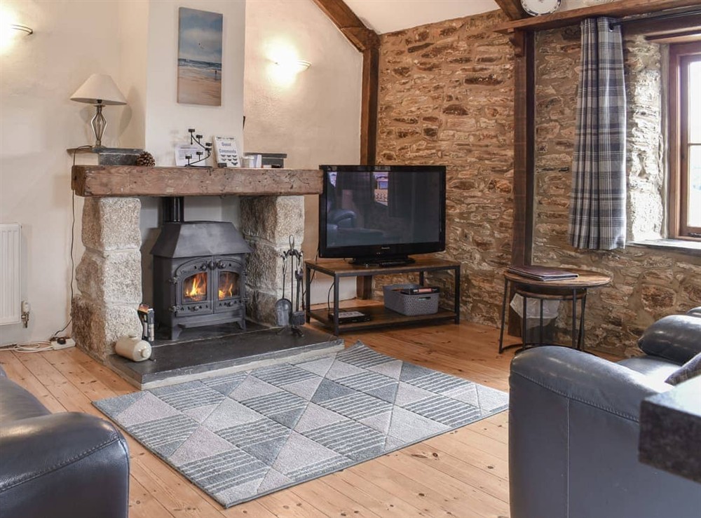 Open plan living space at Clover in St Breock, Cornwall