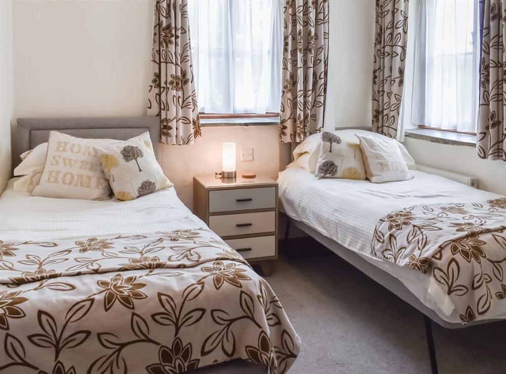 Twin bedroom at Clover in St Breock, Cornwall