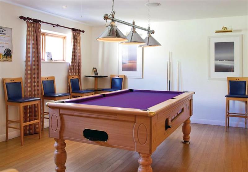 Pool table at Clowance Estate and Country Club in Camborne, Cornwall