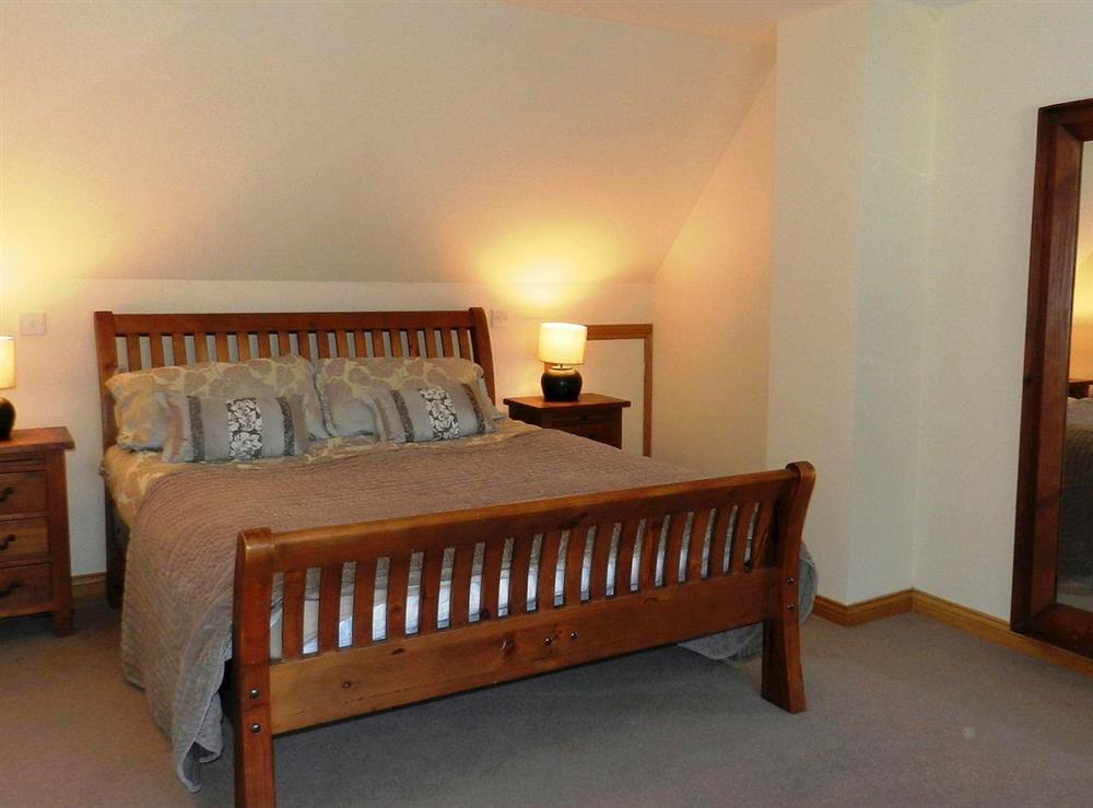 Double bedroom at Cloy Lodge in Brodick, Isle of Arran, Scotland