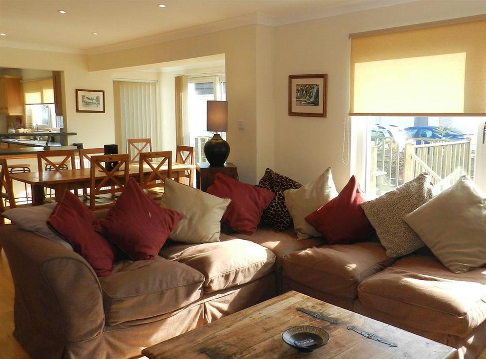 Open plan living space (photo 2) at Cloy Lodge in Brodick, Isle of Arran, Scotland