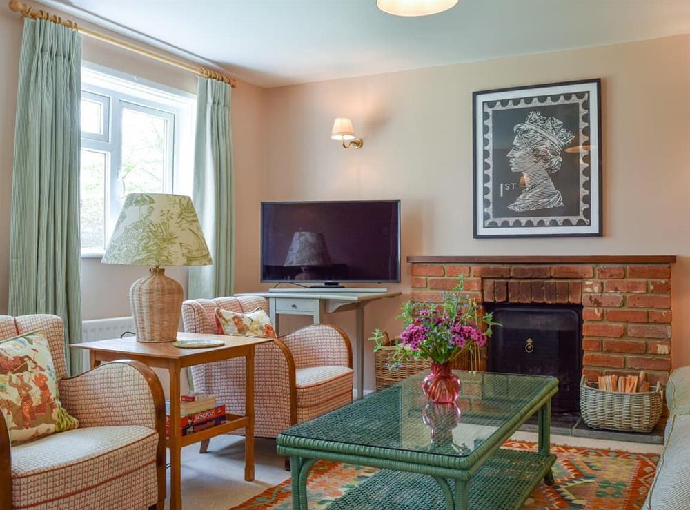 Living room at Club Cottage in Farleigh Wallop, near Basingstoke, Hampshire