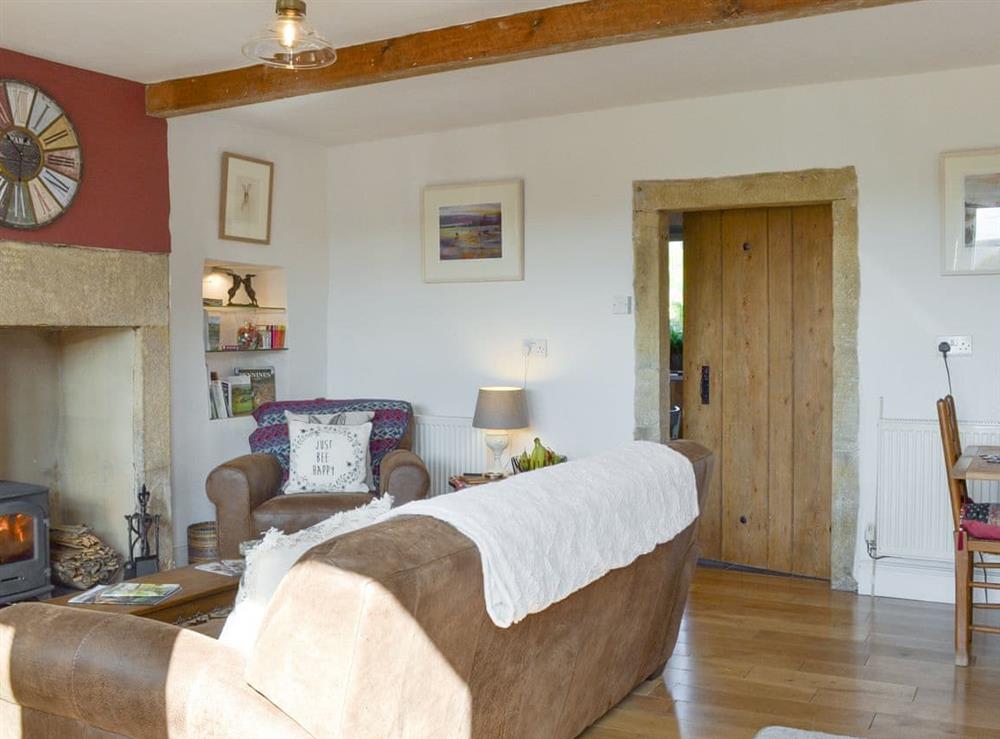 Characterful living and dining room at Club Houses in Old Town, near Hebden Bridge, West Yorkshire