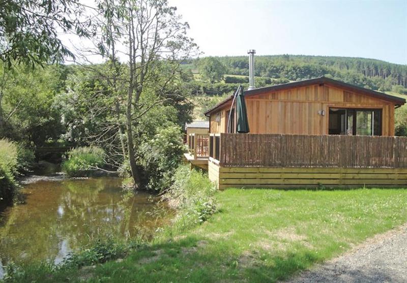The lodge setting at Clun Valley Lodges in Clunton, Shropshire