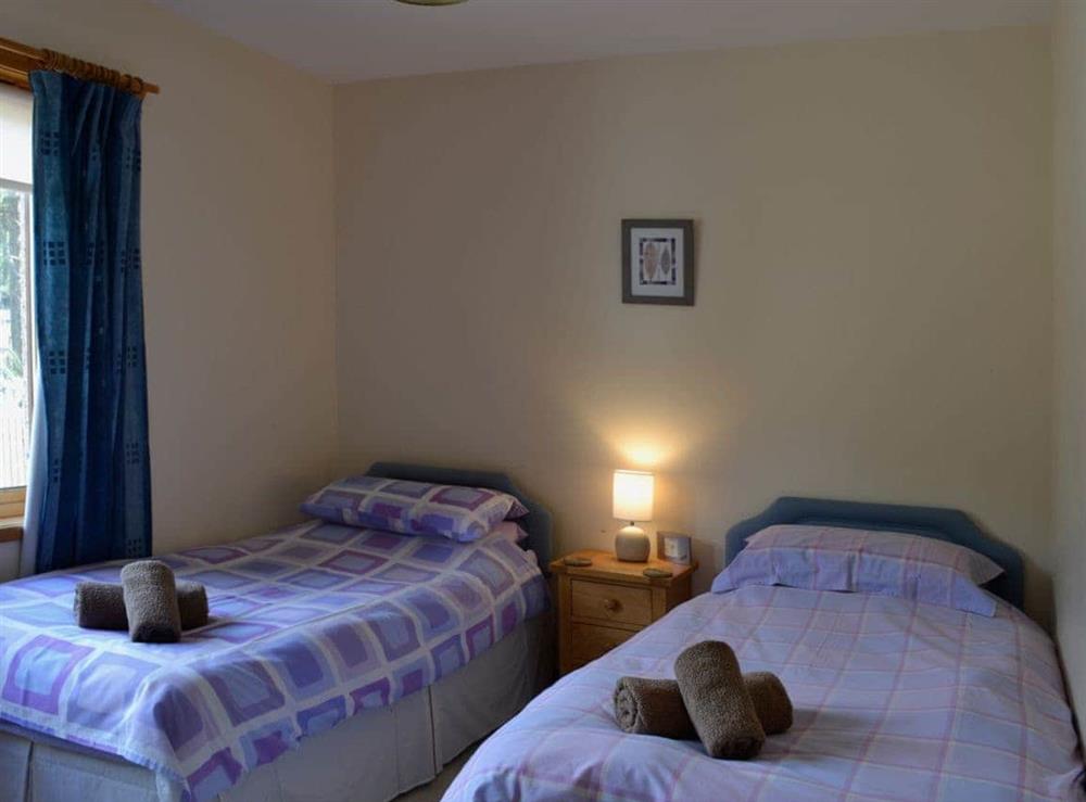 Twin bedroom at Clunymhore in Nethy Bridge, Inverness-Shire