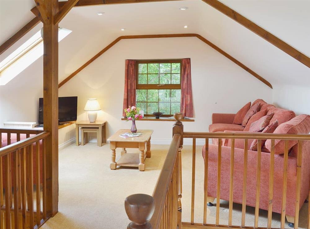 Open plan living space at Coach House in Budock Water, near Falmouth, Cornwall