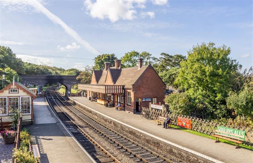 Weybourne station is a stopping point for the Poppyline steam trains which run between Holt and Sheringham throughout the year