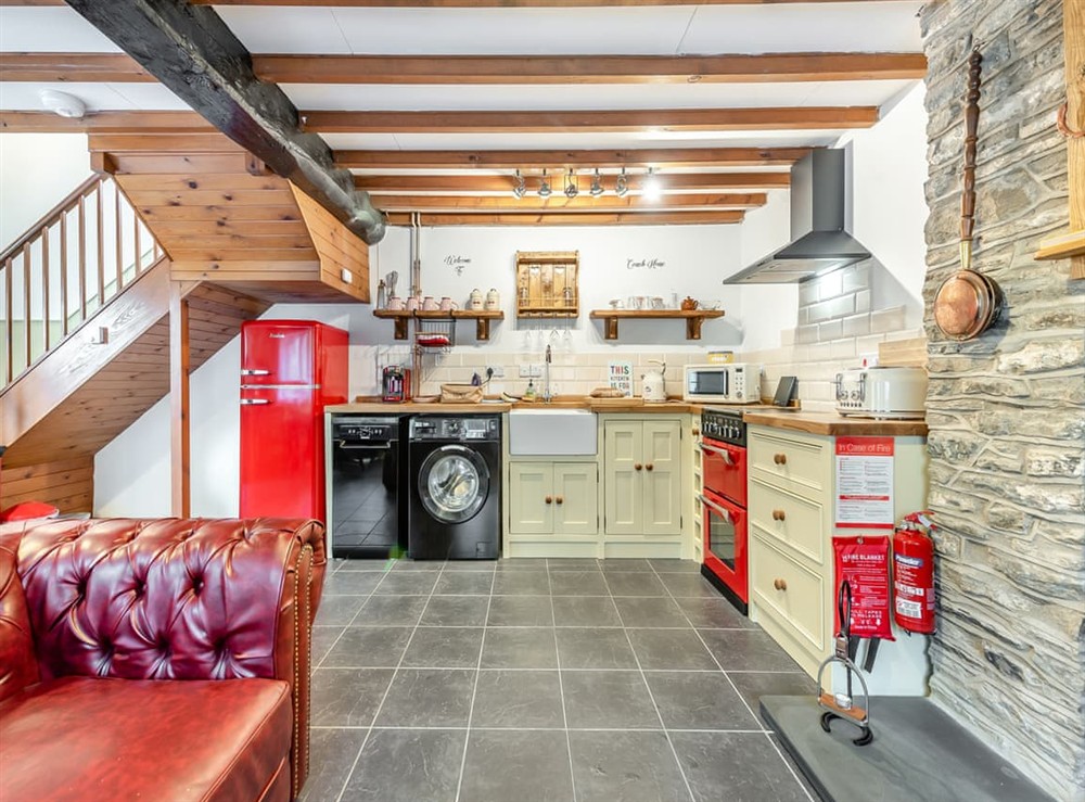 Kitchen area at Coach House in Cribyn, Lampeter, Dyfed