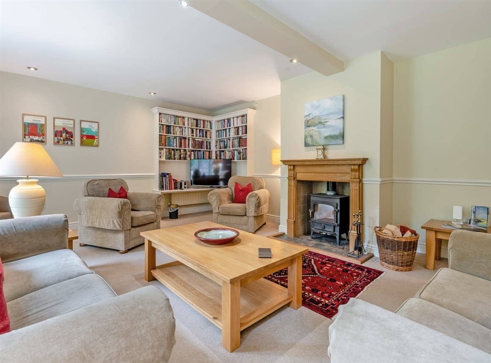 Living room at Coach House in Doxford, near Embleton, Northumberland
