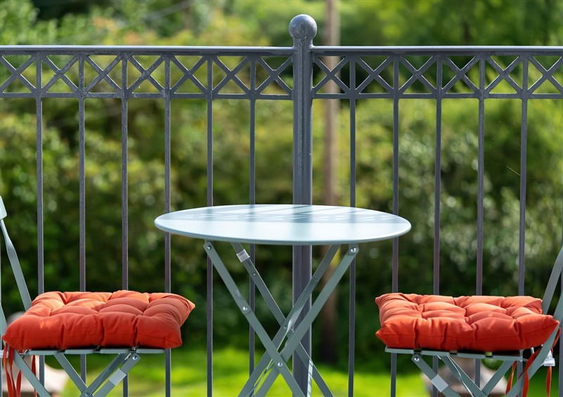 Enjoy a cup of tea on the patio