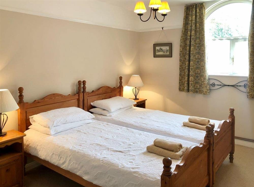 Relaxing twin bedroom at Coach House in Loddiswell, Nr Kingsbridge, South Devon., Great Britain