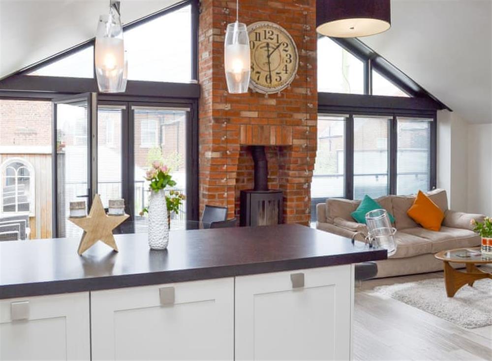 Attractive living areas with access to terrace at Coach House in Lytham St Annes, Lancashire