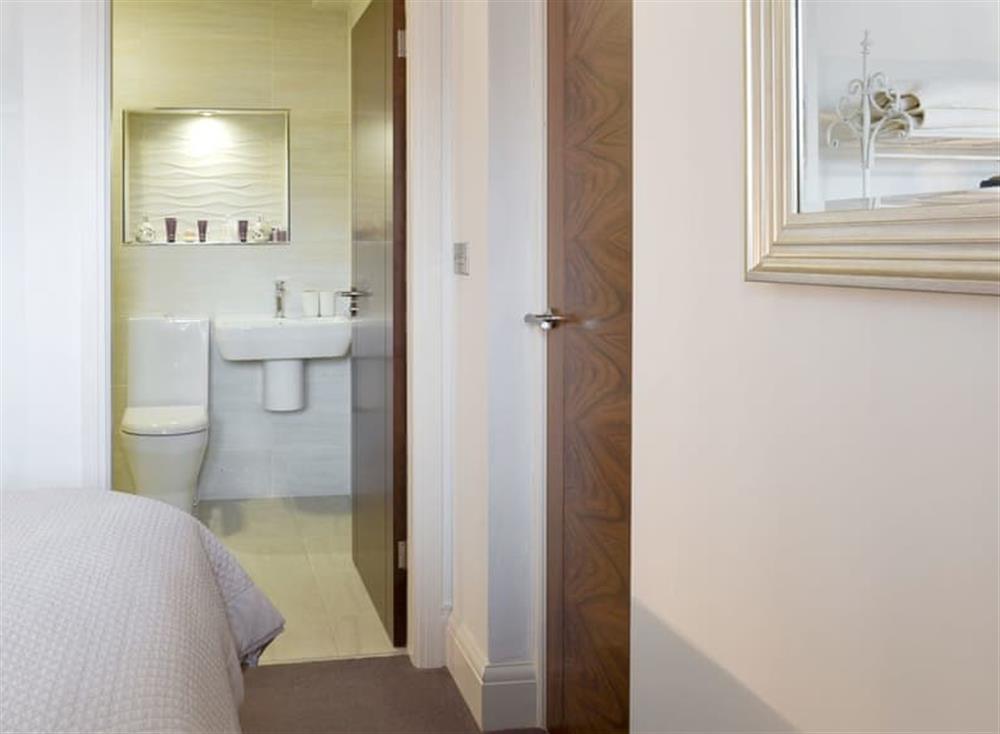 Comfortable ground floor en-suite double bedroom at Coach House in Lytham St Annes, Lancashire