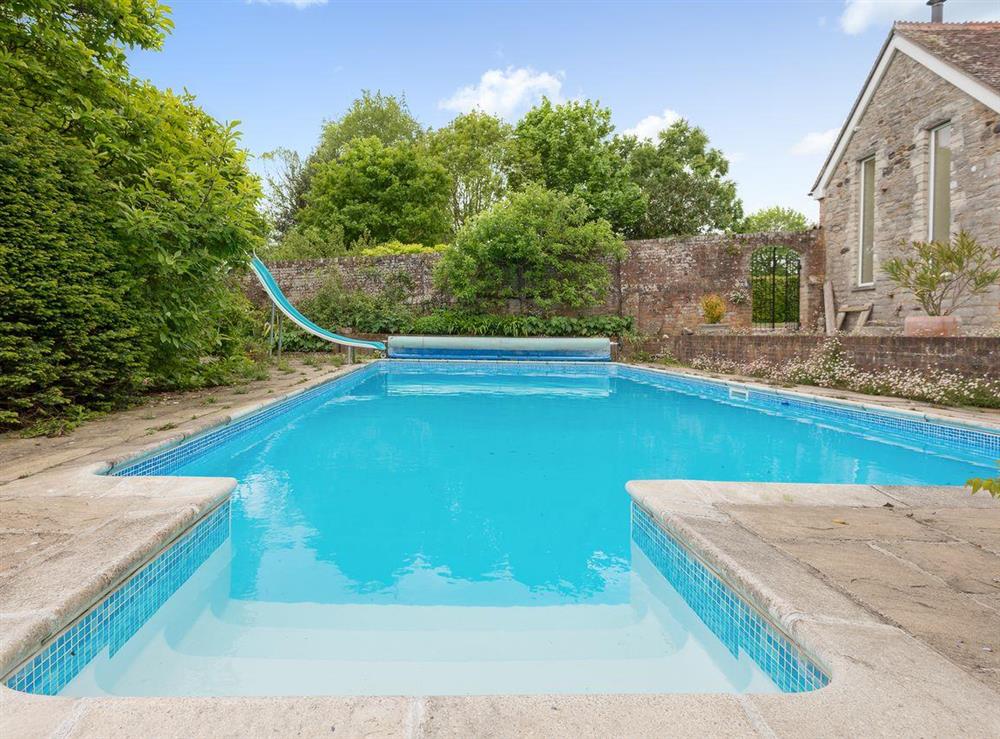 Shared Swimming pool at Coach House in Wareham, Dorset., Great Britain