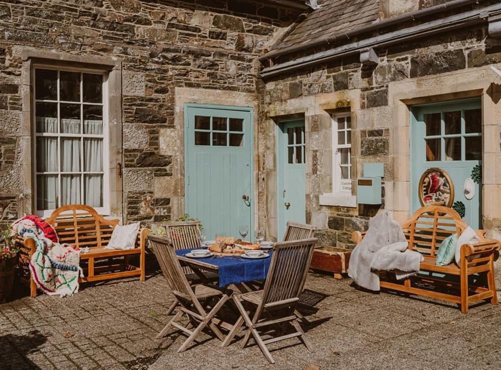 Outdoor area at Coachman in Portpatrick, near Stranraer, Wigtownshire