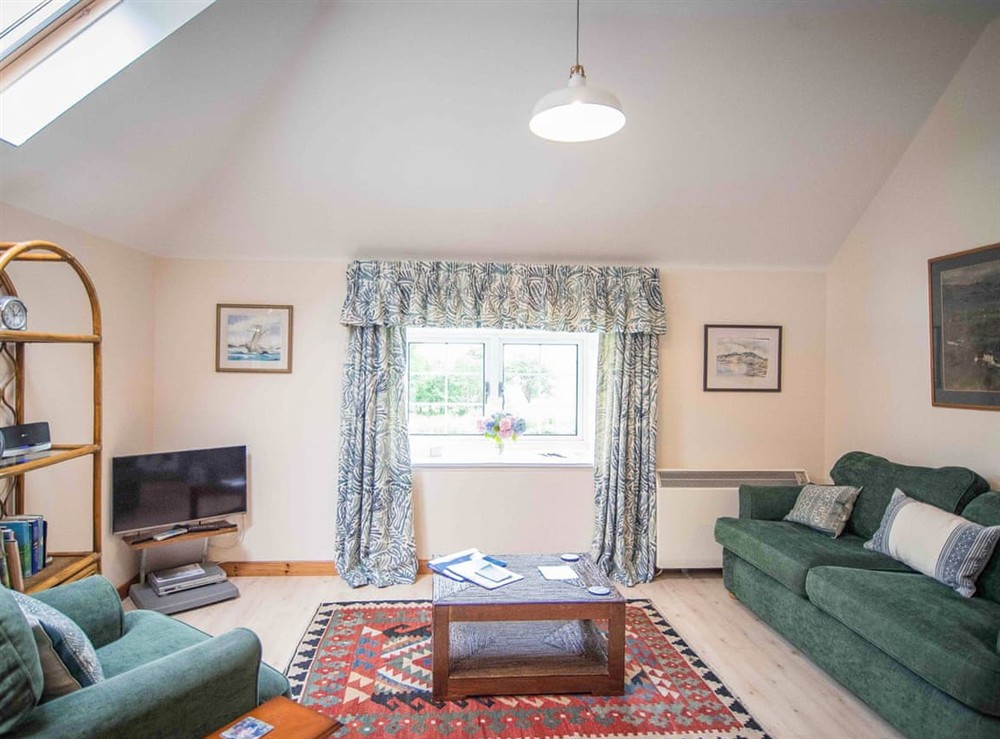 Living area at Coachman’s Bothy in Port Appin, Argyll
