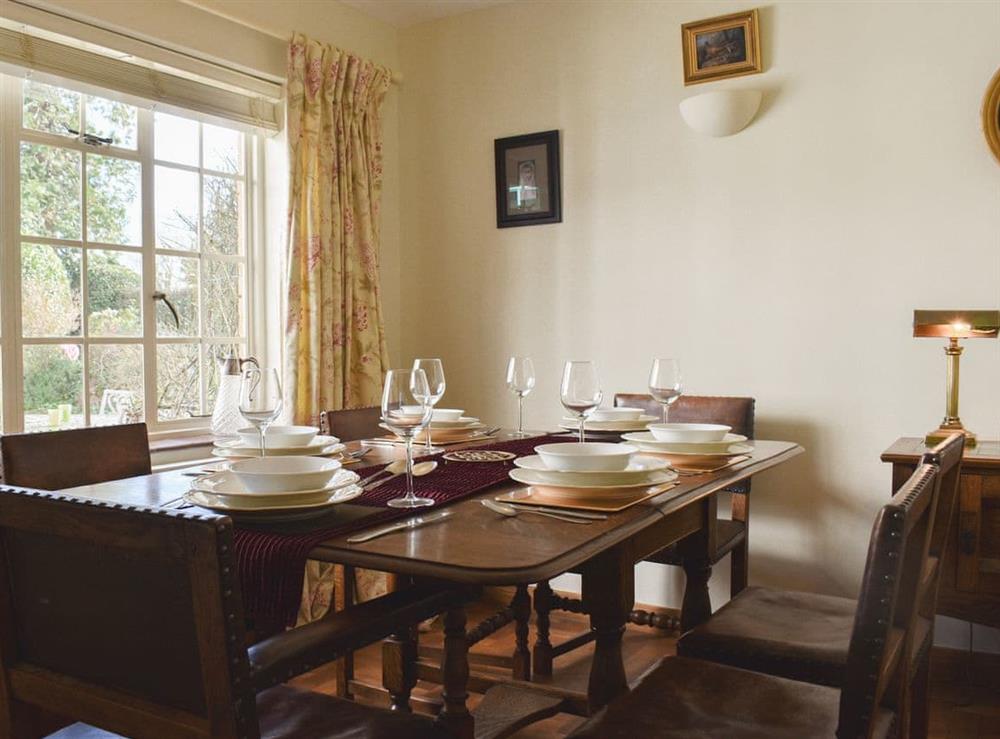 Dining room at Coachmans Close in Milverton, near Taunton, Somerset