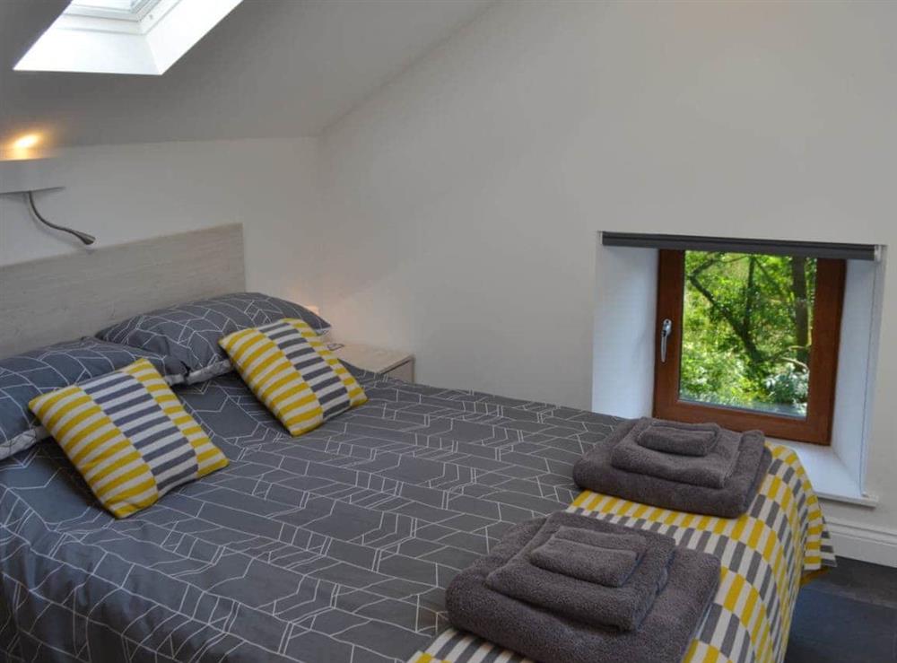 Comfortable double bedroom at Coachmans Cottage in Fernilee, near Whaley Bridge, Derbyshire