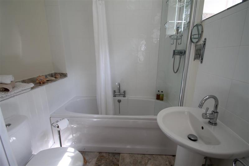 Bathroom at Coachmans Cottage, Porlock Weir