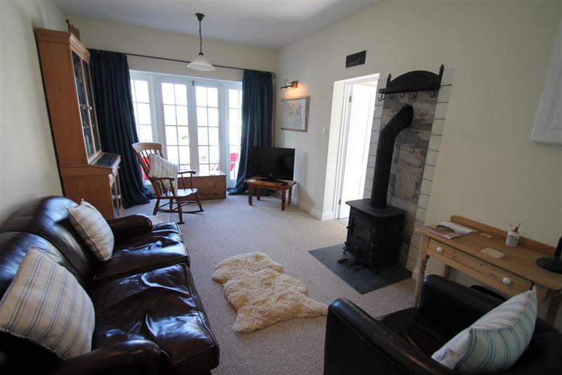 Living room at Coachmans Cottage, Porlock Weir