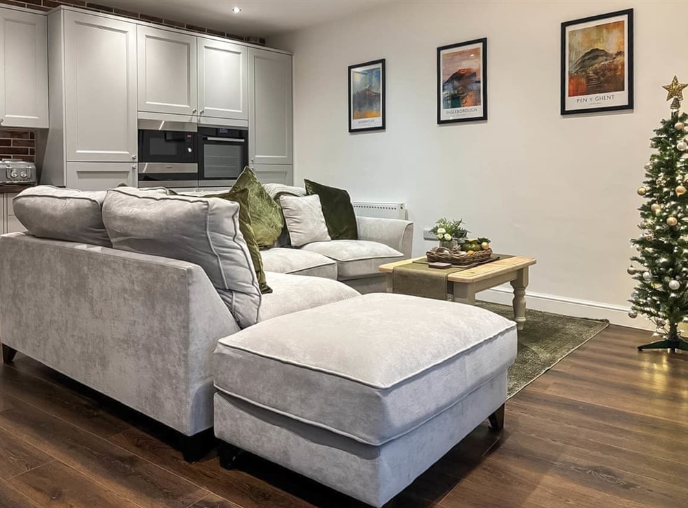 Living area at Coachmans Cottage in Settle, North Yorkshire