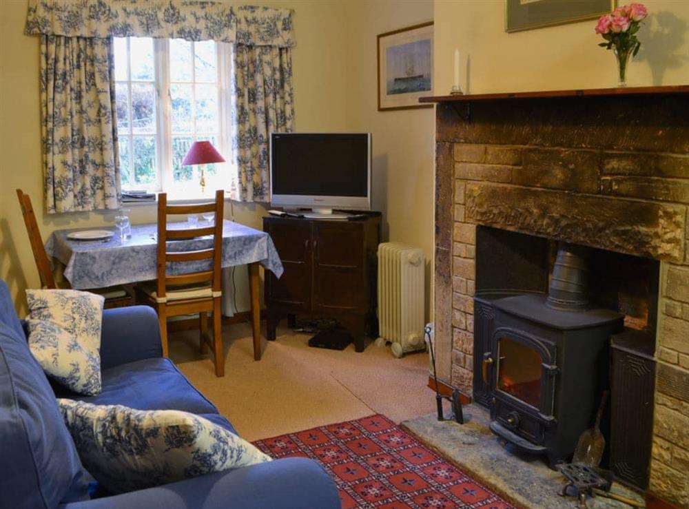 Open plan living space at Coachman’s Cottage in Wark, near Hexham, Northumberland