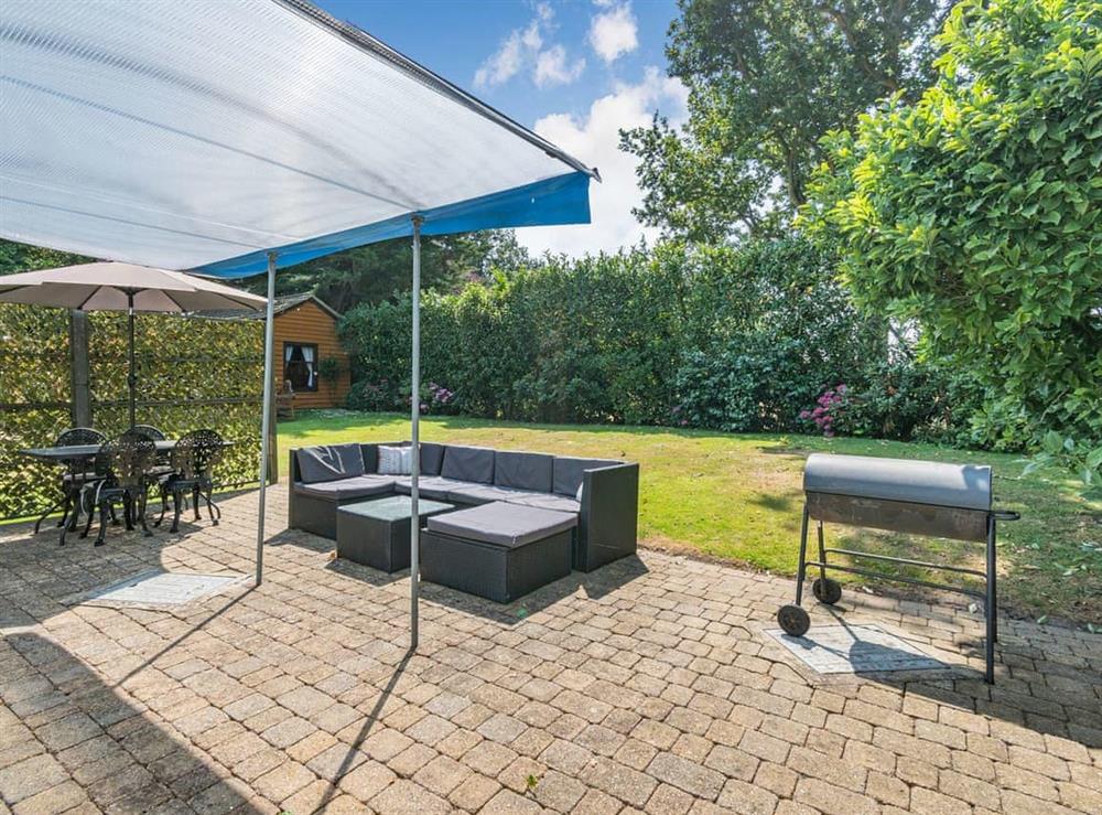 Outdoor area at Coachmans Retreat in Witton, near Brundall, Norfolk