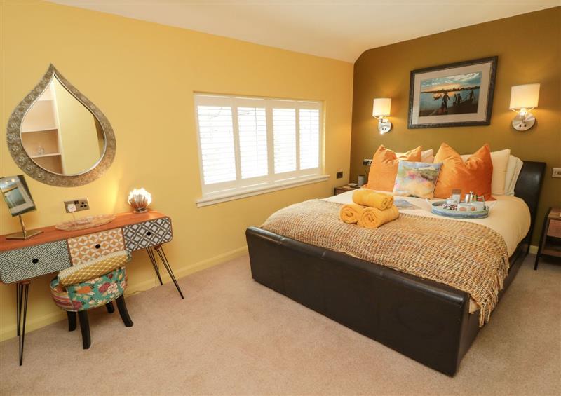 One of the bedrooms at Coast Cottage, Bamburgh