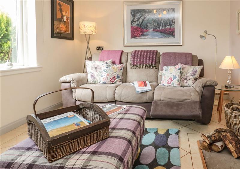 The living room at Coast Cottage, Bamburgh