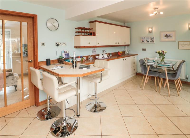 This is the kitchen at Coast Cottage, Bamburgh