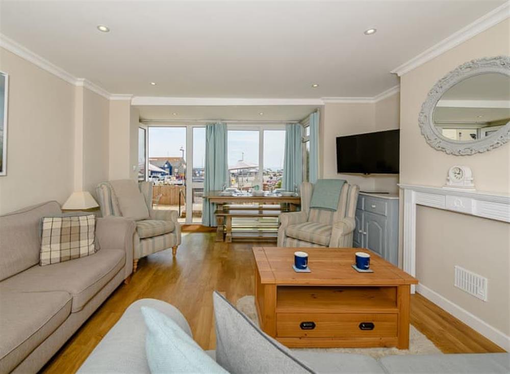 Open plan living space (photo 2) at Coast View Apartment in Lyme Regis, England