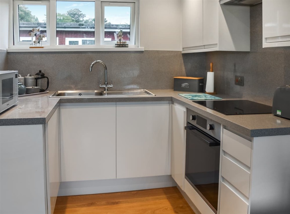 Kitchen area at Coastal Haven in Cromer, Norfolk