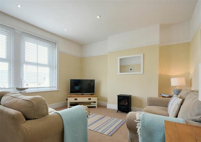 Enjoy the living room at Coastal Haven, Seahouses