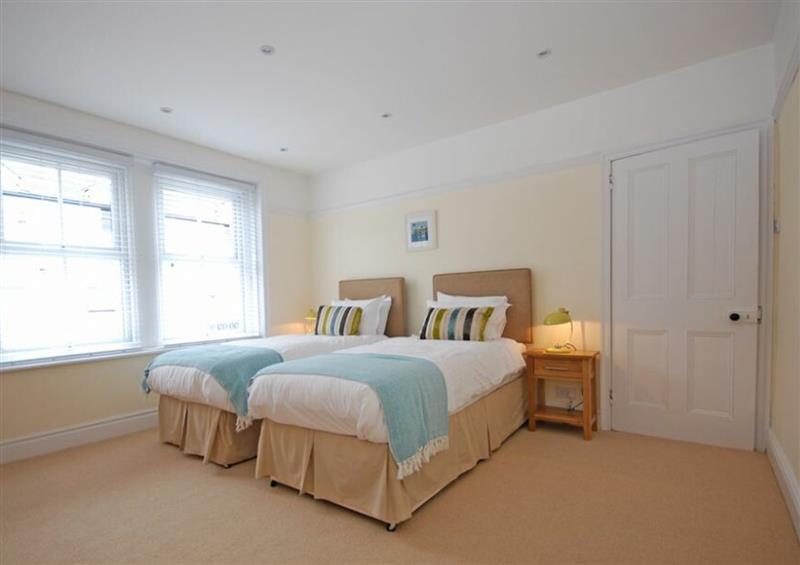 One of the bedrooms at Coastal Haven, Seahouses