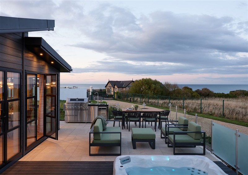 The patio in Coastal Lodge at Seaham Hall at Coastal Lodge at Seaham Hall, Seaham