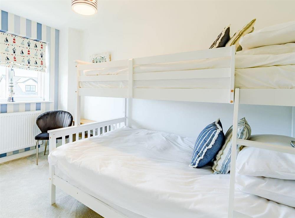 Bunk bedroom at Coastal Retreat in Amble, Northumberland