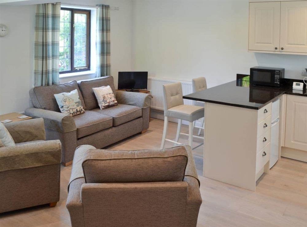 Open plan living space at Coastal Retreat in Felpham, near Bognor Regis, West Sussex