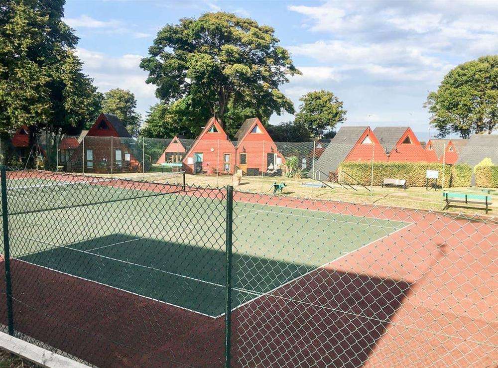 Tennis court at Coastal View in Kingsdown, near Deal, Kent