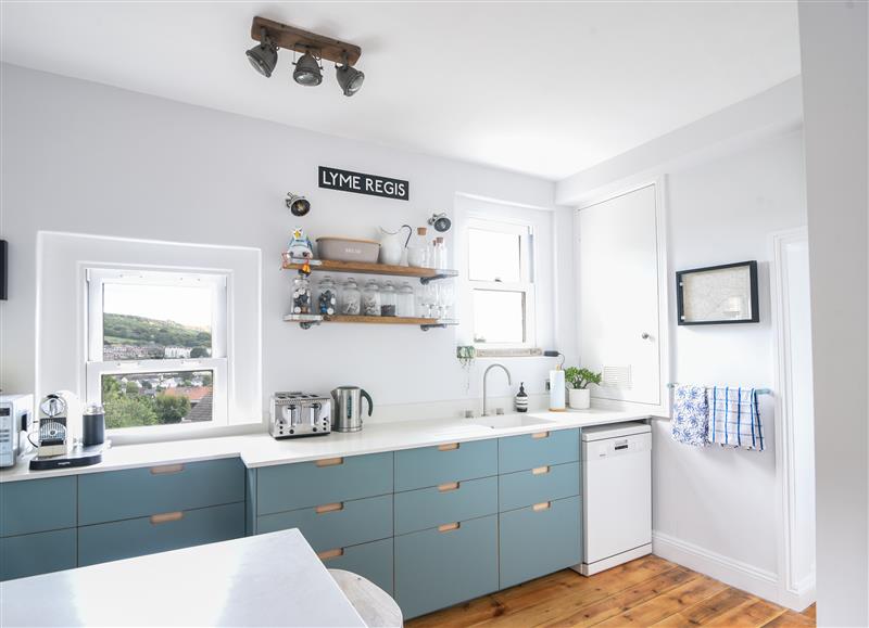Kitchen at Coastal View, Lyme Regis