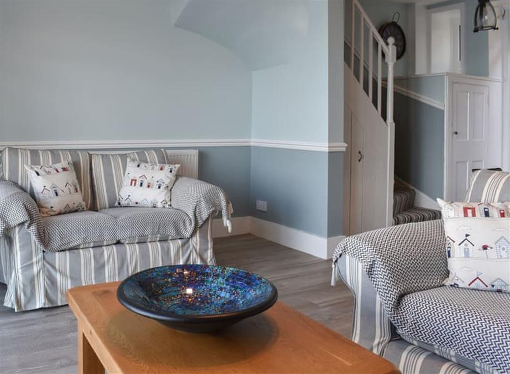 Cosy and relaxing living space at Coastguard Cottage in Dawlish, Devon