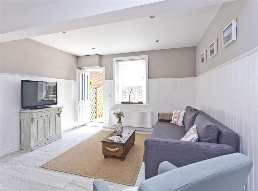 Living area at Coastguard Cottage in Southbourne, near Christchurch, Dorset