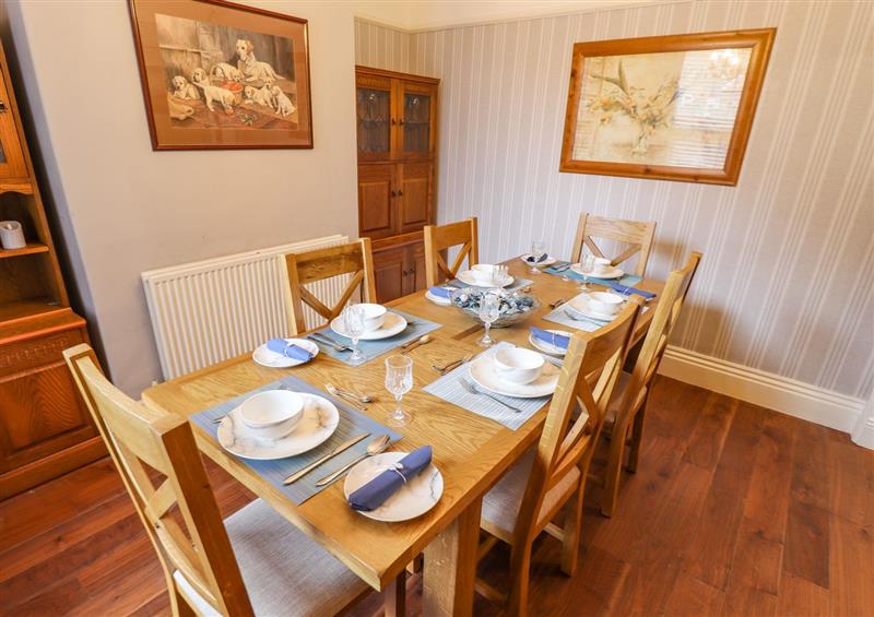 This is the dining room at Coastguard Cottages, East Riding